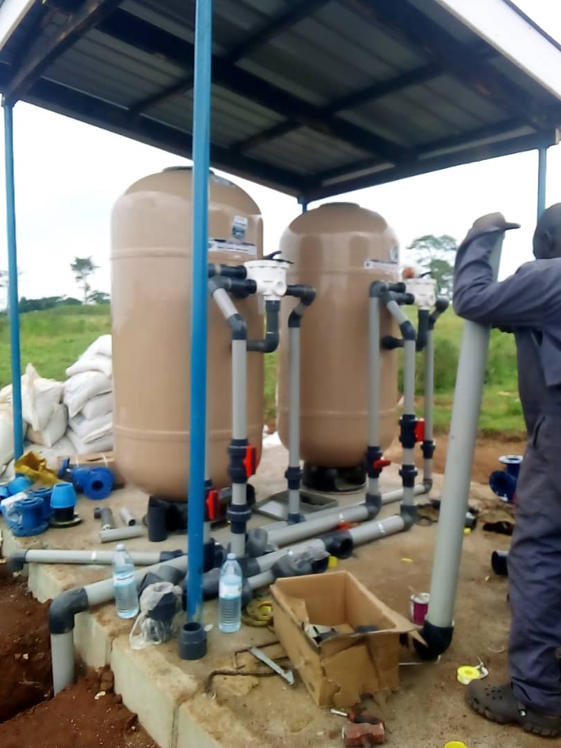 Filtration of raw lake water 30000 Litres per hour Along shores of lake Victoria